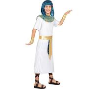 Funidelia | Disfraz de Faraón para niño Egipto, Faraón, Culturas, Países - Disfraz para niños y divertidos accesorios para Fiestas, Carnaval y Halloween - Talla 5-6 años - Blanco