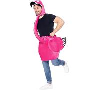 Funidelia | Disfraz de Flamenco para Hombre Animales, Flamingo - Disfraz para Adultos y Divertidos Accesorios para Fiestas, Carnaval y Halloween - Talla Única - Rosa