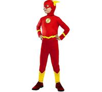 Funidelia | Disfraz de Flash Oficial para niño Talla 3-4 años Superhéroes, DC Comics, Justice League - Color: Rojo - Licencia: 100% Oficial - Divertidos Disfraces y complementos