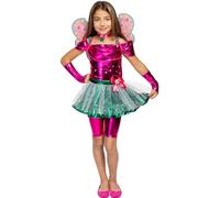 Funidelia | Disfraz de Flora- Winx club para niña - Dibujos Animados, Winx club, Películas & Series - Disfraz para niños y divertidos accesorios para Fiestas, Carnaval y Halloween - Talla 3-4 años