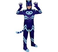 Funidelia Disfraz de Gatuno PJ Masks deluxe para niño, Licencia Oficial, Talla 7-9 años Dibujos Animados, Gatuno - Traje para niños para fiestas, Carnaval y Halloween