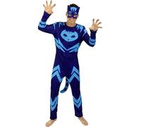 Funidelia | Disfraz de Gatuno - Pj Masks para hombre Dibujos Animados - Disfraz para adultos y divertidos accesorios para Fiestas, Carnaval y Halloween - Talla XL - Azul