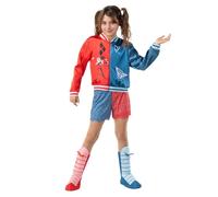Funidelia Disfraz de Harley Quinn para niña, Licencia Oficial, Talla 10-12 años Superhéroes, DC Comics - Traje para niños para fiestas, Carnaval y Halloween