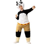 Funidelia | Disfraz de Kung Fu Panda para niño y niña Dibujos Animados, Películas & Series - Disfraz para niños y divertidos accesorios para Fiestas, Carnaval y Halloween - Talla 7-9 años - Blanco