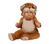 Funidelia Disfraz de león para bebé, Incluye mono con corchetes, gorrito, cola y cubrepies, Talla 12-24 meses, Animales, Desierto - Traje para bebé para fiestas, Carnaval y Halloween