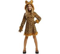 Funidelia | Disfraz de Leopardo para niña Talla 5-6 años Animales, Desierto, Selva - Color: Marrón - Divertidos Disfraces y complementos para Carnaval y Halloween