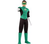 Funidelia | Disfraz de Linterna Verde para hombre Superhéroes, DC Comics, Green Lantern - Disfraz para adultos y divertidos accesorios para Fiestas, Carnaval y Halloween - Talla XXL - Verde