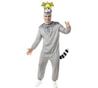 Funidelia | Disfraz de Madagascar Rey Julien para hombre Dibujos Animados & Madagascar - Disfraz para adultos y divertidos accesorios para Fiestas, Carnaval y Halloween - Talla S - M
