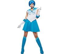 Funidelia | Disfraz de Mercurio - Sailor Moon para mujer Anime, Cosplay, Bunny Tsukino - Disfraz para adultos y divertidos accesorios para Fiestas, Carnaval y Halloween - Talla XL - Azul
