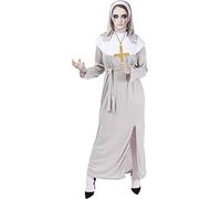 Funidelia | Disfraz de monja zombie con cruz para mujer Religioso, Nun, Sister Act, Profesiones - Disfraz para adultos y divertidos accesorios para Fiestas, Carnaval y Halloween - Talla L