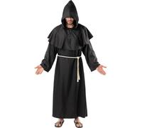 Funidelia Disfraz de monje Deluxe para hombre y mujer, Talla S - M Sacerdote, Religioso - Traje para adultos para fiestas, Carnaval y Halloween
