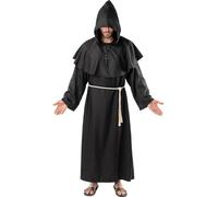 Funidelia Disfraz de monje Deluxe para hombre y mujer, Talla XL - XXL Sacerdote, Religioso - Traje para adultos para fiestas, Carnaval y Halloween