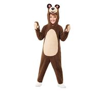 Funidelia | Disfraz de Oso - Masha y el Oso para niño Masha and the Bear, Dibujos animados - Disfraz para niños y divertidos accesorios para Fiestas, Carnaval y Halloween - Talla 2-3 años - Marrón