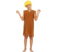 Funidelia Disfraz de Pablo Mármol - Los Picapiedra para niño, Licencia Oficial, Talla 3-4 años The Flintstones, Dibujos Animados - Traje para niños para fiestas, Carnaval y Halloween