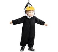 Funidelia | Disfraz de Pato Lucas - Looney Tunes para bebé Dibujos Animados, Daffy Duck - Disfraces para niños, accesorios para Fiestas, Carnaval y Halloween - Talla 0-6 meses - Negro