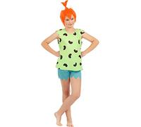 Funidelia Disfraz de Pebbles - Los Picapiedra para niña, Licencia Oficial, Talla 7-9 años The Flintstones, Dibujos Animados - Traje para niños para fiestas, Carnaval y Halloween
