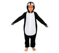 Funidelia Disfraz de pingüino onesie para niños, Animales, Polo Sur - Traje para niños para fiestas, Carnaval y Halloween - Talla 5-6 años