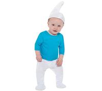 Funidelia | Disfraz de Pitufo para bebé The Smurfs, Dibujos Animados, Enanito - Disfraz para niños y divertidos accesorios para Fiestas, Carnaval y Halloween - Talla 6-12 meses - Azul