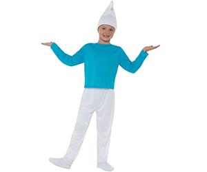 Funidelia | Disfraz de Pitufo para niño y niña The Smurfs, Dibujos Animados, Enanito - Disfraz para niños y Divertidos Accesorios para Fiestas, Carnaval y Halloween - Talla 3-4 años - Azul