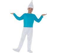 Funidelia Disfraz de Pitufo The Smurfs, Dibujos Animados, Enanito - Disfraz para Adultos y Divertidos Accesorios para Fiestas, Carnaval y Halloween - Azul