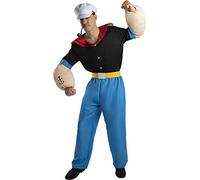 Funidelia | Disfraz de Popeye para hombre Popeye, Dibujos Animados - Disfraz para adultos y divertidos accesorios para Fiestas, Carnaval y Halloween - Talla XL - Azul