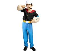 Funidelia | Disfraz de Popeye para niño Popeye, Dibujos Animados - Disfraz para niños y divertidos accesorios para Fiestas, Carnaval y Halloween - Talla 10-12 años - Azul