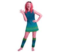 Funidelia | Disfraz de Poppy - Trolls 3 para mujer Dibujos Animados, Trolls, Películas & Series - Disfraz para adultos y divertidos accesorios para Fiestas, Carnaval y Halloween - Talla L - Azul