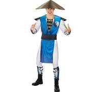 Funidelia | Disfraz de Raiden Mortal Kombat para hombre Videojuegos - Disfraz para adultos y divertidos accesorios para Fiestas, Carnaval y Halloween - Talla XL - Azul