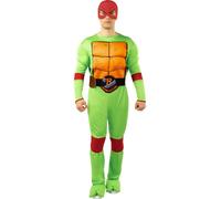 Funidelia | Disfraz de Raphael - Las Tortugas Ninja para hombre Tortugas Ninja & Dibujos Animados - Disfraz para adultos y divertidos accesorios para Fiestas, Carnaval y Halloween - Talla S