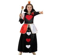 Funidelia | Disfraz de Reina de corazones para niña Alicia en el País de las maravillas - Disfraz para niños y divertidos accesorios para Fiestas, Carnaval y Halloween - Talla 3-4 años - Rojo