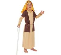 Funidelia | Disfraz de San José para niño Navidad, Belén de Navidad - Disfraz para niños y divertidos accesorios para Fiestas, Carnaval y Halloween - Talla 7-9 años - Marrón