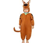 Funidelia | Disfraz de Scooby Doo para bebé Scooby, Dibujos animados - Disfraz para niños y divertidos accesorios para Fiestas, Carnaval y Halloween - Talla 0-6 meses - Marrón