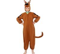 Funidelia | Disfraz de Scooby Doo para niño y niña Scooby, Dibujos animados - Disfraz para niños y divertidos accesorios para Fiestas, Carnaval y Halloween - Talla 5-6 años - Marrón