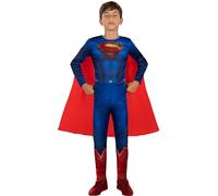 Funidelia | Disfraz de Superman - La Liga de la Justicia para niño Superhéroes, DC Comics - Disfraces para niños, accesorios para Fiestas, Carnaval y Halloween - Talla 5-6 años - Azul