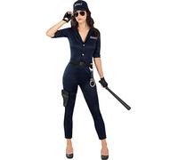 Funidelia | Disfraz de SWAT para mujer Guardia, Agente, FBI, disfraz de despedida de soltera - Disfraz para adultos y divertidos accesorios para Fiestas, Carnaval y Halloween - Talla S - Negro