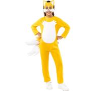 Funidelia | Disfraz de Tails Sonic para niño y niña Videojuegos & Películas & Series - Disfraz para niños y divertidos accesorios para Fiestas, Carnaval y Halloween - Talla 7-9 años