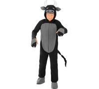 Funidelia | Disfraz de Toro para niño y niña Animales - Disfraz para niños y divertidos accesorios para Fiestas, Carnaval y Halloween - Talla 5-6 años - Negro