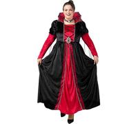Funidelia | Disfraz de vampiresa Deluxe para mujer Halloween, Terror, Dracula, Vampire - Disfraz para adultos y divertidos accesorios para Fiestas, Carnaval y Halloween - Talla XL - Granate