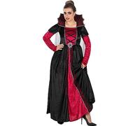 Funidelia | Disfraz de vampiresa Deluxe para mujer Halloween, Terror, Dracula, Vampire - Disfraz para adultos y divertidos accesorios para Fiestas, Carnaval y Halloween - Talla S - Granate