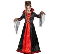 Funidelia | Disfraz de vampiresa para niña Halloween, Terror, Dracula, Vampire - Disfraz para niños y divertidos accesorios para Fiestas, Carnaval y Halloween - Talla 5-6 años - Negro