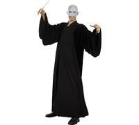 Funidelia | Disfraz de Voldemort - Harry Potter para hombre Villanos, Magos, Hogwarts - Disfraces para adultos, accesorios para Fiestas, Carnaval y Halloween - Talla única - Negro