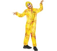 Funidelia | Disfraz de zombie nuclear para niño y niña Muerto Viviente, Halloween, Terror - Disfraz para niños y divertidos accesorios para Carnaval y Halloween - Talla 7-9 años - Amarillo