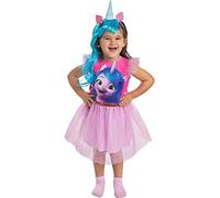 Funidelia | Disfraz My Little Pony Izzy Moonbow para niña Mi Pequeño Pony, Pony- Disfraz para niños y Divertidos Accesorios para Fiestas, Carnaval y Halloween - Talla 5-6 años - Rosa