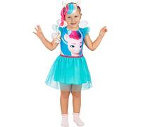 Funidelia | Disfraz My Little Pony Zipp Storm para niña Mi Pequeño Pony, Pony- Disfraz para niños y Divertidos Accesorios para Fiestas, Carnaval y Halloween - Talla 5-6 años - Azul