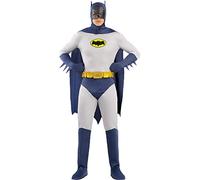 Funidelia Disfraz Oficial de Batman 1966 Adam West para hombre, Caballero Oscuro, Superhéroes - Traje para adultos para fiestas, Carnaval y Halloween - Talla XL