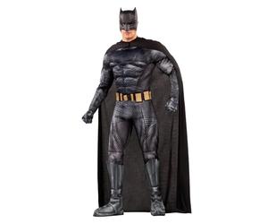 Funidelia Disfraz Oficial de Batman para hombre - La Liga de la Justicia, Traje del Caballero Oscuro para adultos, Disfraces de Carnaval, Halloween y Fiestas - Talla S