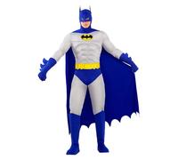 Funidelia Disfraz Oficial de Batman para hombre - The Brave and the Bold, Traje del Caballero Oscuro para adultos, Disfraces de Carnaval, Halloween y Fiestas - Talla XL