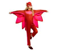 Funidelia Disfraz Oficial de Buhíta PJ Masks para niña, Incluye mono, alas y antifaz, Talla 7-9 años, Gatuno - Traje para niños para fiestas, Carnaval y Halloween
