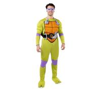Funidelia Disfraz Oficial de Donatello - Las Tortugas Ninja para hombre, Mono para adulto musculoso con máscara, caparazón, cinturón y rodilleras, Disfraces de Carnaval, Halloween y Fiestas - Talla S