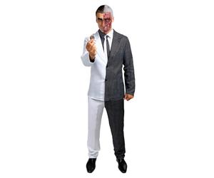 Funidelia Disfraz Oficial de Dos Caras - Batman para hombre, Pantalón, chaqueta, camisa, corbata, máscara y moneda, DC Comics - Traje para adultos para fiestas, Carnaval y Halloween - Talla XL